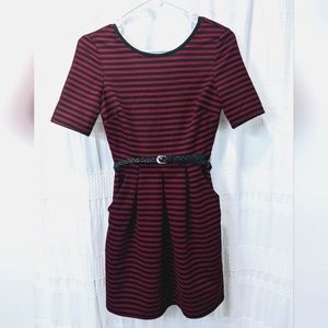 Dress XS red and black